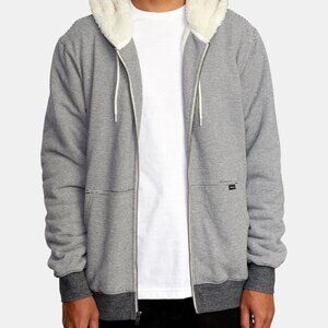 RVCA Men's Cannon Sherpa Zip Up Hoodie
